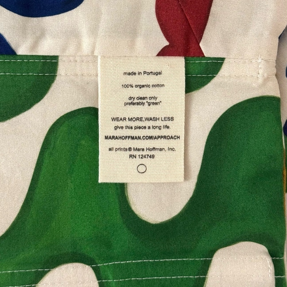 NWOT Mara Hoffman Cropped Ruffle Vivi Strapless Top - Picture 7 of 7